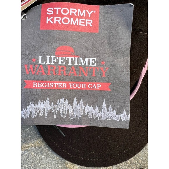 Stormy Kromer kickback brown & pink warm outdoor hat size 7 - Picture 4 of 5